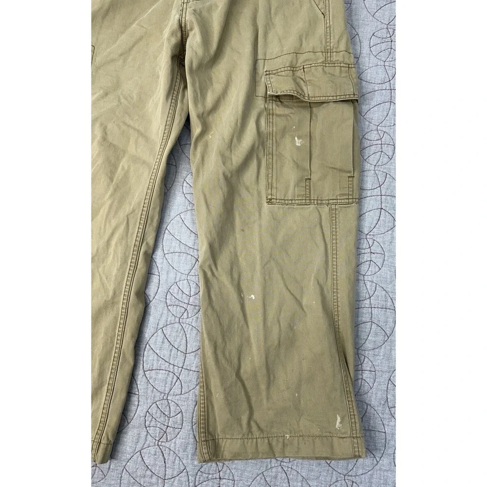 Y2K Levi's Cargo Pants Cotton Chino Baggy Skater Wear Paint Stains / Men's 34x32